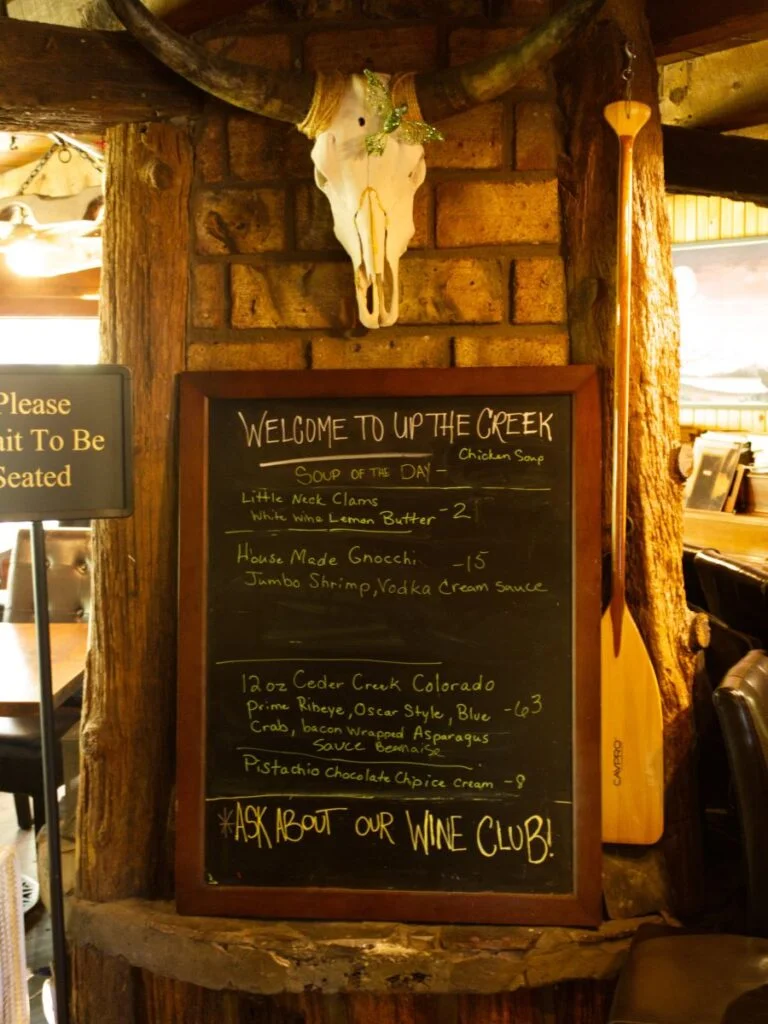 Welcome to UTC - netrance message on chalk board